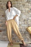Basso Shirring Genie Pant Camel